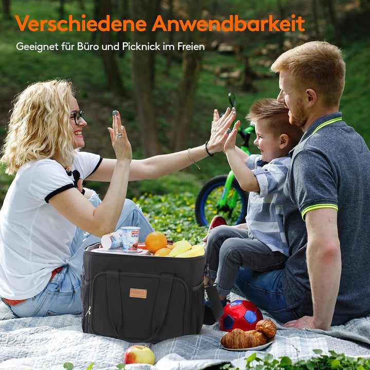 Lifewit Kühltasche Picknicktasche Lunchtasche Mittagessen Tasche Thermotasche Kühltasche Isoliertasc