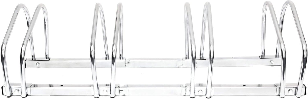 2 x Fahrradständer, Für 4 Fahrräder, Boden- und Wandmontage, Mehrfachständer, HBT: ca. 26 x 100 x 32