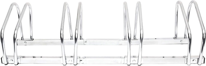 2 x Fahrradständer, Für 4 Fahrräder, Boden- und Wandmontage, Mehrfachständer, HBT: ca. 26 x 100 x 32