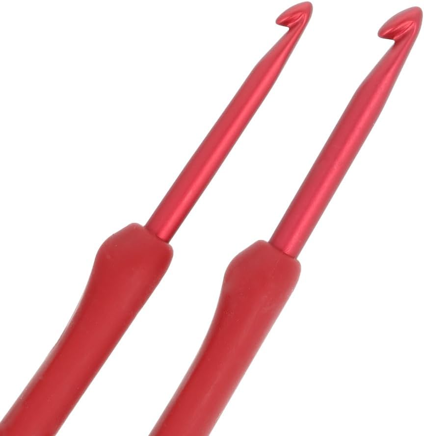 TULIP Etimo Red Crochet Hook Häkelnadel-Set TED-001e, Rot 1,8/2/2,2/2,5/3/3,5/4/5mm Red, 1,8/2/2,2/2