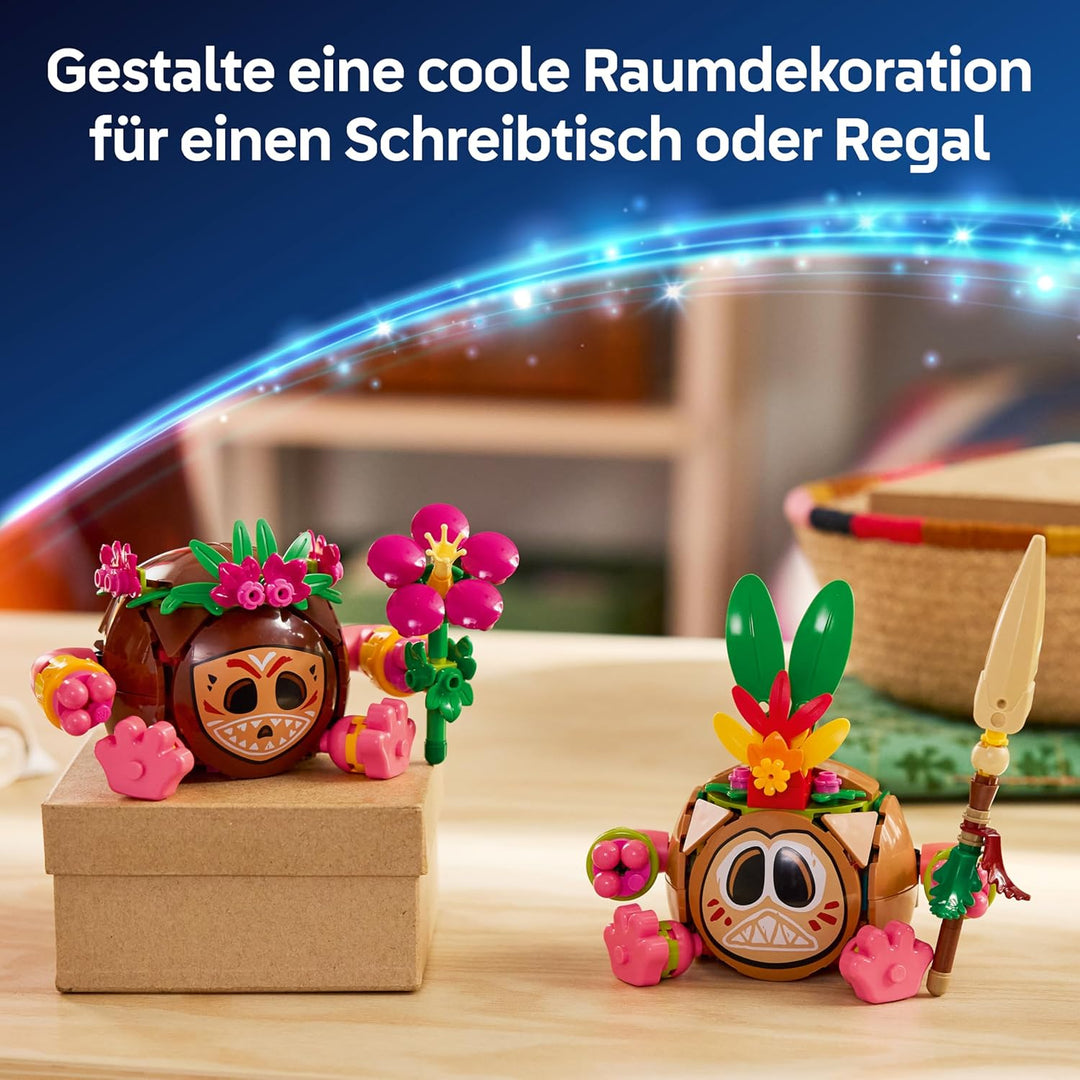 LEGO | Disney Vaiana Kakamora - Spielzeug inkl. 2 Blumentopf Figuren mit künstlichen Blumen als Zimm