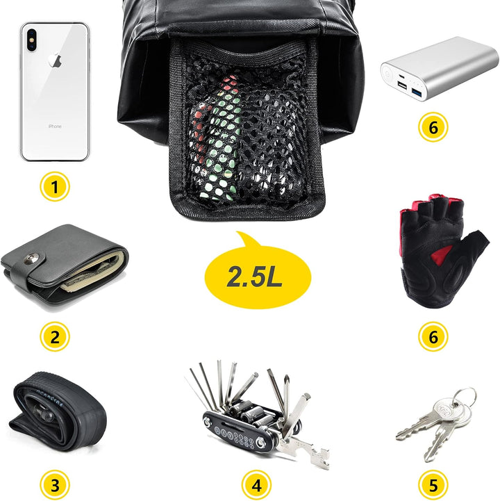 Rhinowalk Fahrrad Satteltasche Wasserdicht 1.5/2.5/5/10/13L Fahrradtasche Sitztasche für Outdoor Fah
