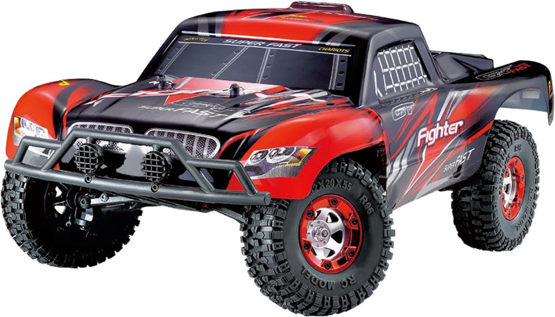 Amewi 22245 Fighter PRO 4WD brushless 1:12 Short Course, RTR,2,4GHz, Rot, Schwarz, Weiss