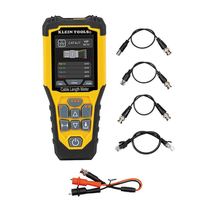 Klein Tools 501-915 Kabeltester TDR Kabellängenmesser misst Elektro-, Daten-, Zwei-Draht- und Romex-