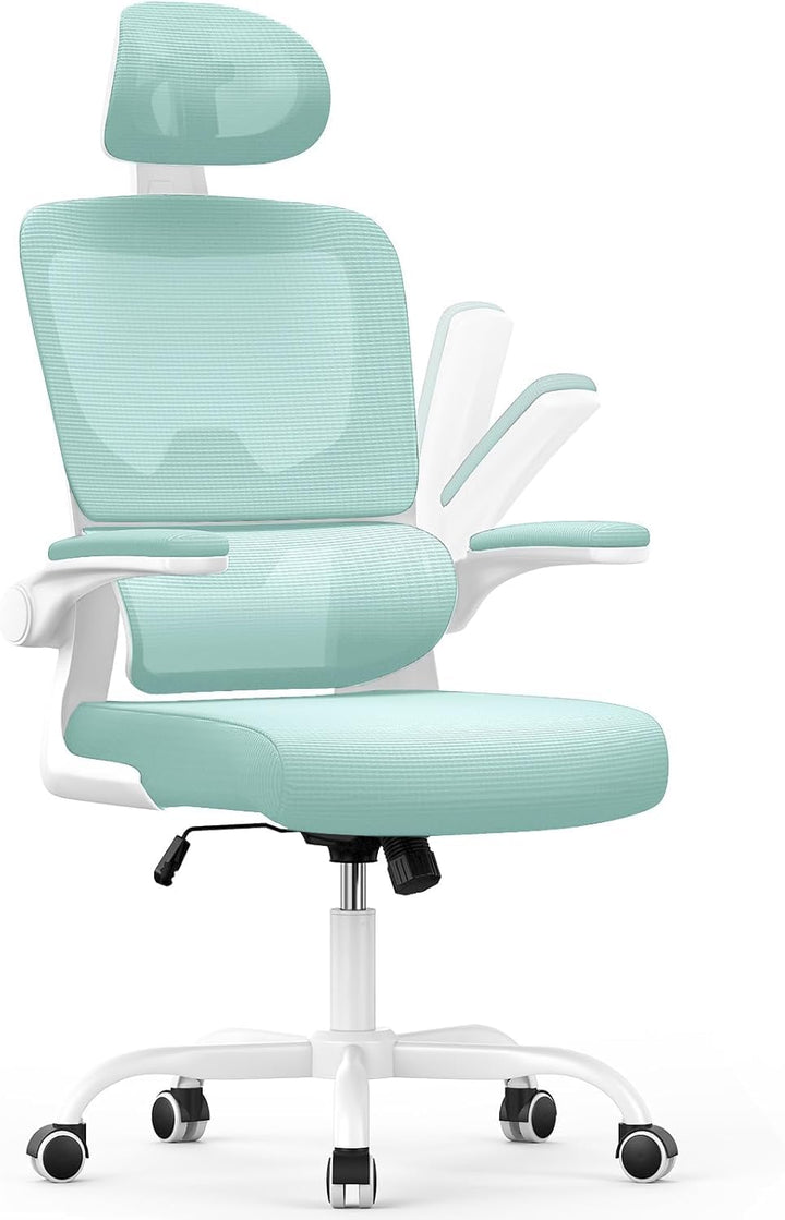 naspaluro Bürostuhl Ergonomischer, Schreibtischstuhl mit Hochklappbaren Armlehnen, Dynamischer Lordo