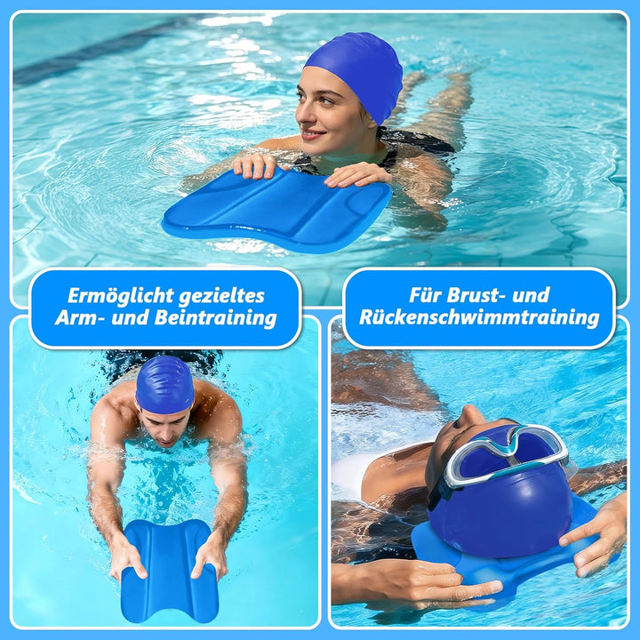 Pull Kick Schwimmbrett Kinder & Erwachsene, Swim Training Tool 2-in-1 Floating Aid for Competitive S