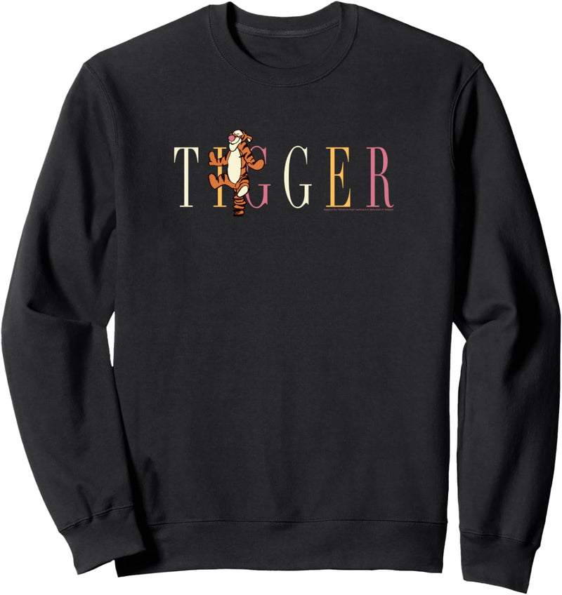 Disney Winnie The Poo Tigger Bouncing With His Name Sweatshirt