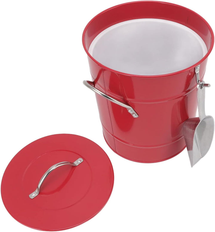 Greensen Eiswürfelbehälter mit Deckel und Eisschaufel, Doppelwandig Isoliert, 19,5 x 20,5 x 16 cm, R