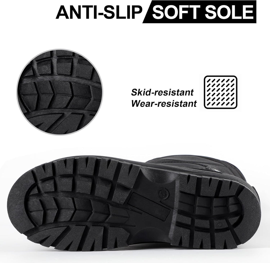 Knixmax Herren Damen Schneestiefel Winterstiefel Warme Gefüttert Winterschuhe rutschfest Wasserdicht