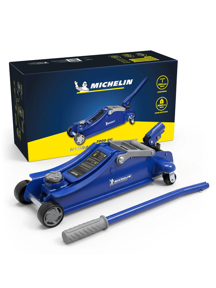 MICHELIN Hydraulischer Rangierwagenheber 1800kg, Kfz Wagenheber mit Tragegriff