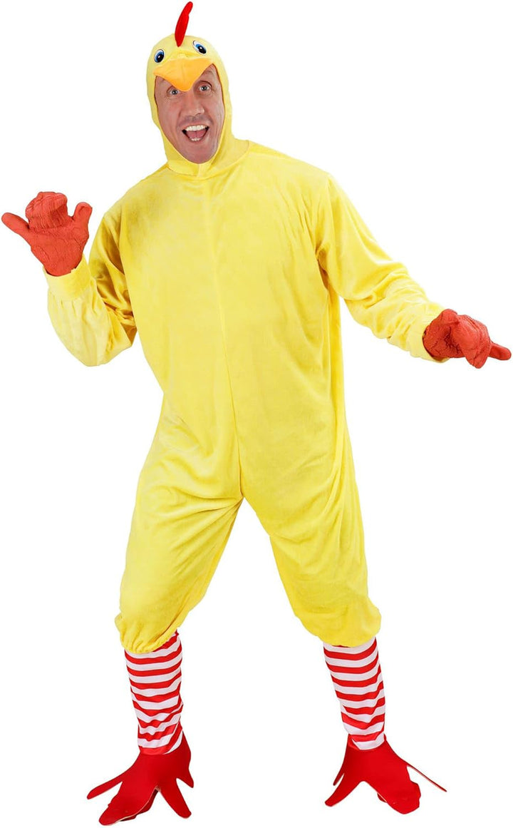 "CHICKEN" (jumpsuit, socks with feet, mask) - (M), M