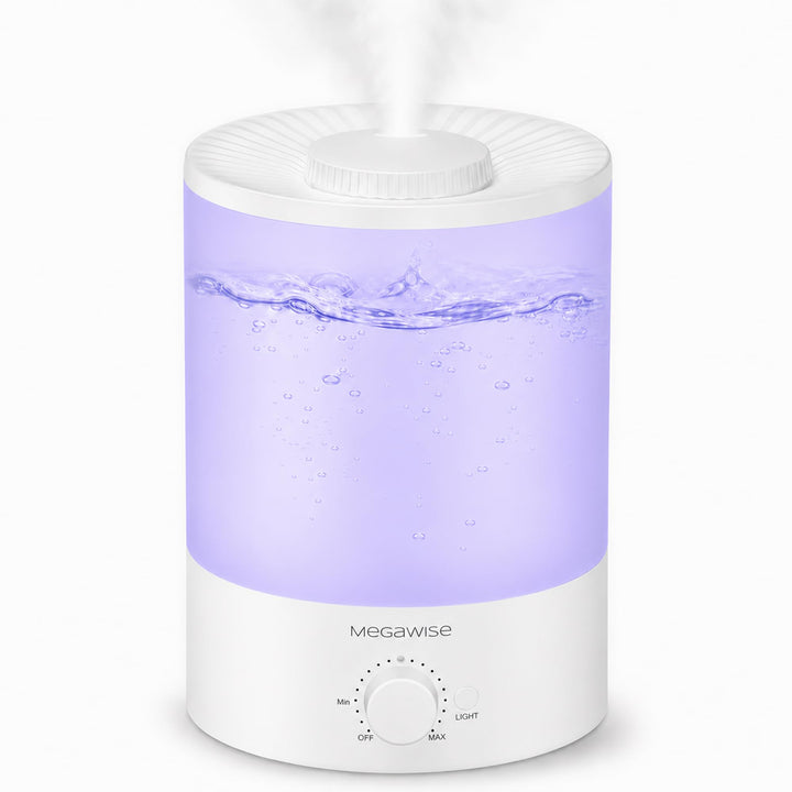 MegaWise Healthy Top-Refill Cool Mist Luftbefeuchter für Schlafzimmer, 3.8 l Diffusor für ätherische