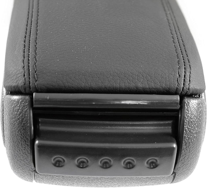 Armlehne Mittelarmlehne Konsole Mittelkonsole Aufbewahrungsbox Schwarz Leder Für Juke 2009-2016