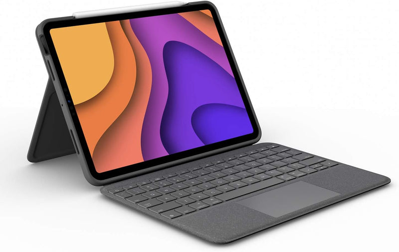 Logitech Folio Touch Hülle Tastatur, Trackpad und Smart Connector für iPad Air 4. Gen 5. Gen 2020, 2