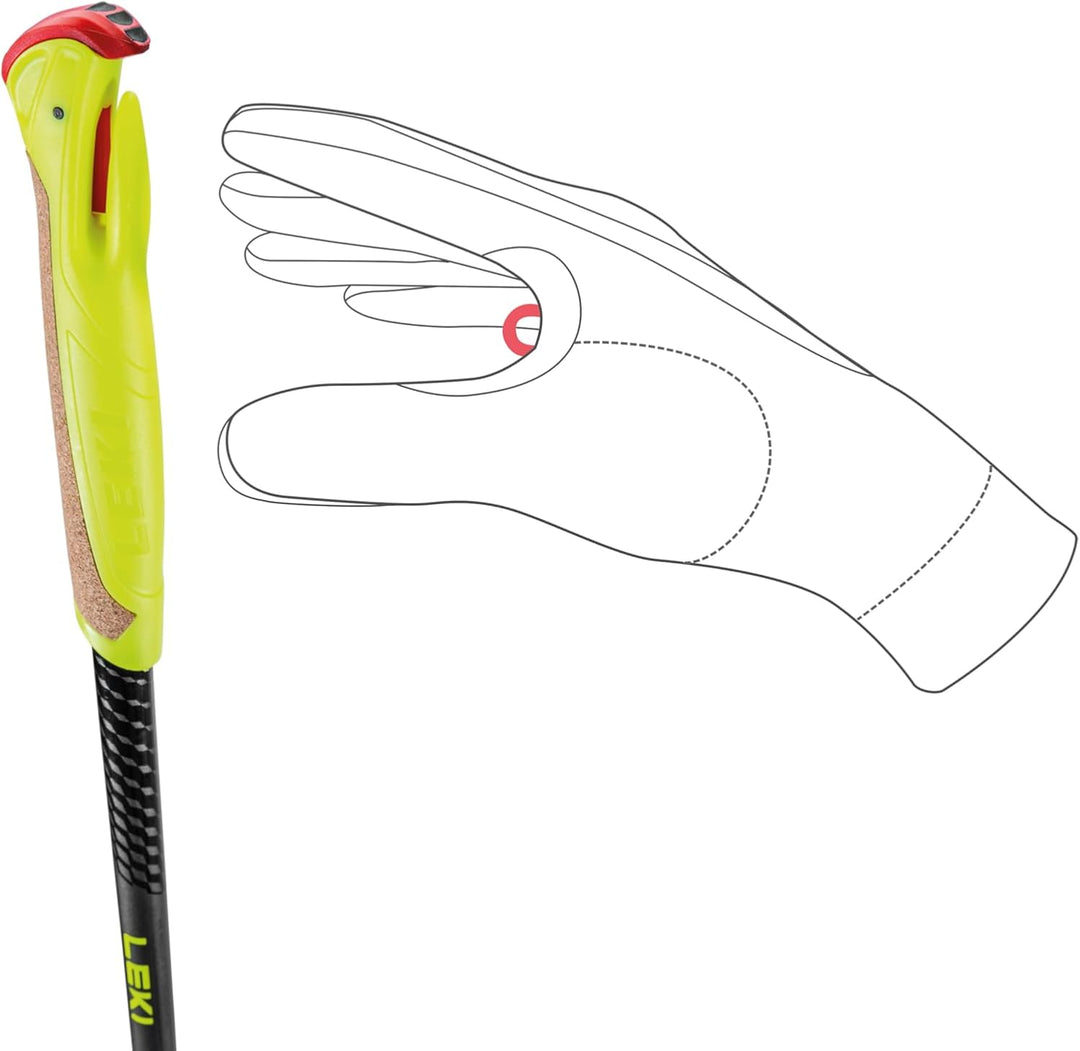 Leki Cross Trail FX Superlite compact Stöcke 115 black-neonyellow-dk anthracite, 115 black-neonyello