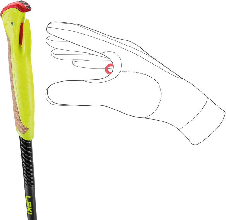Leki Cross Trail FX Superlite compact Stöcke 115 black-neonyellow-dk anthracite, 115 black-neonyello