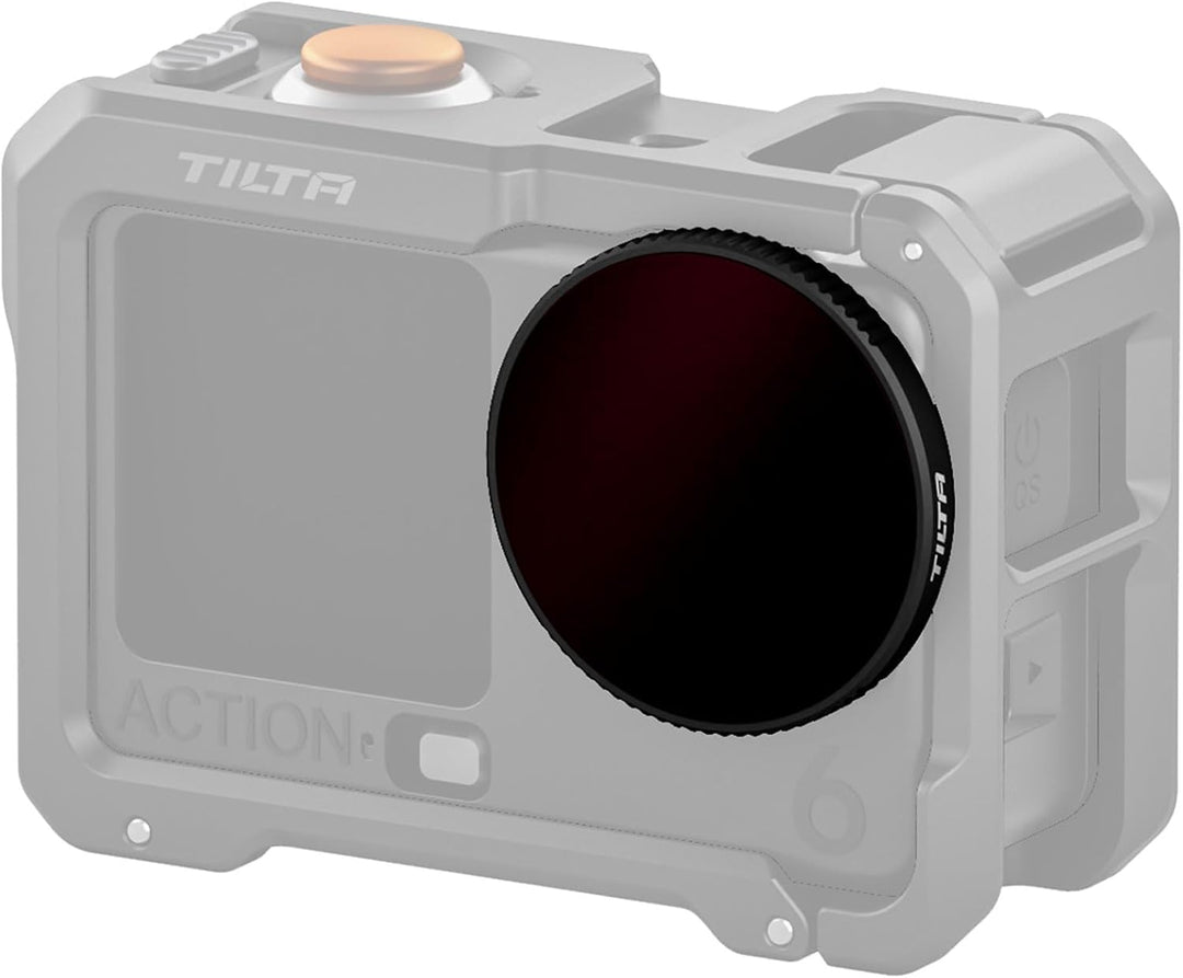 Tilta Action 6 Filter-Kit, ND8/ND16/ND32/Polarisationsfilter Kompatibel mit DJI Osmo Action 6 – Schw