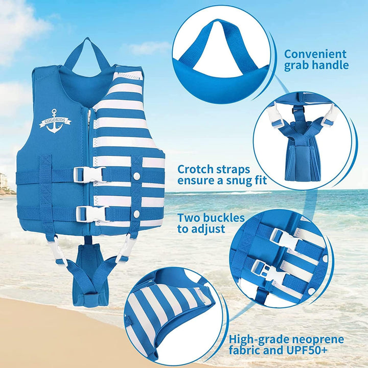 Kinder Schwimmweste Neopren Weste Schwimmjacke Kleinkinder Jungen Mädchen Bademode Schwimmen Jacke S