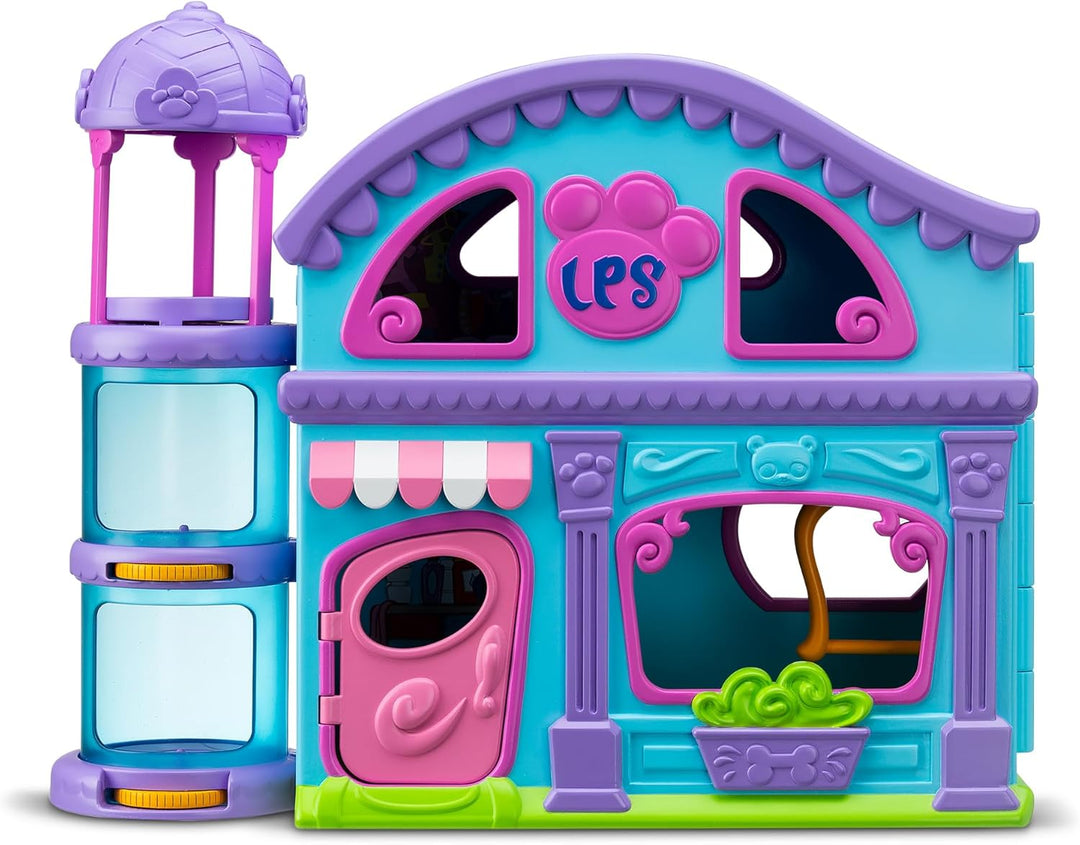 BANDAI - Littlest Pet Shop - Das Grosse Haus der Pet Shop - Spielset mit 2 Pet Shop Figuren und über