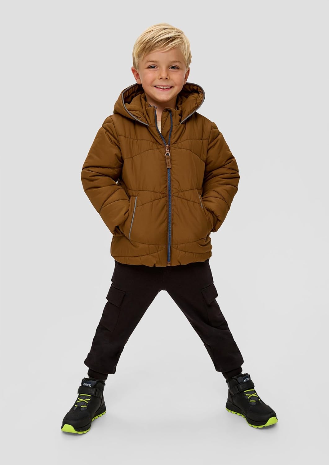 s.Oliver Steppjacke mit Print-Detail 98 Brown, 98 Brown