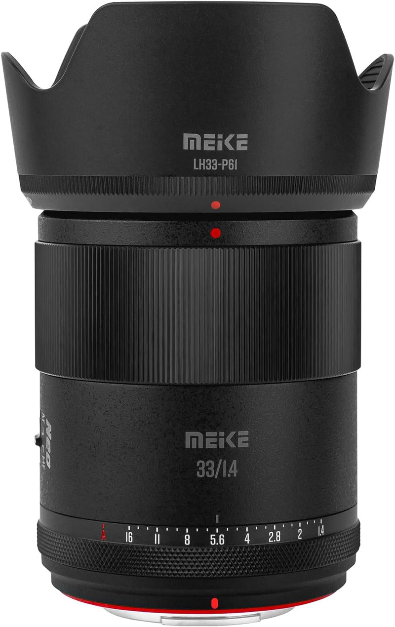 Meike 33 mm F1.4 Autofokus grosse Blende STM Schrittmotor APS-C Portrait Objektiv kompatibel mit Fuj