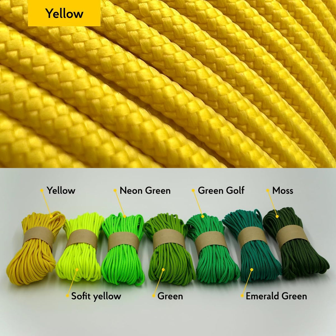 EdcX 3mm Nylon Paracord 425 (15, 30, 50 und 100m) - Typ II, 100% Nylonseil, 3 Litzen Seil, 3mm Nylon