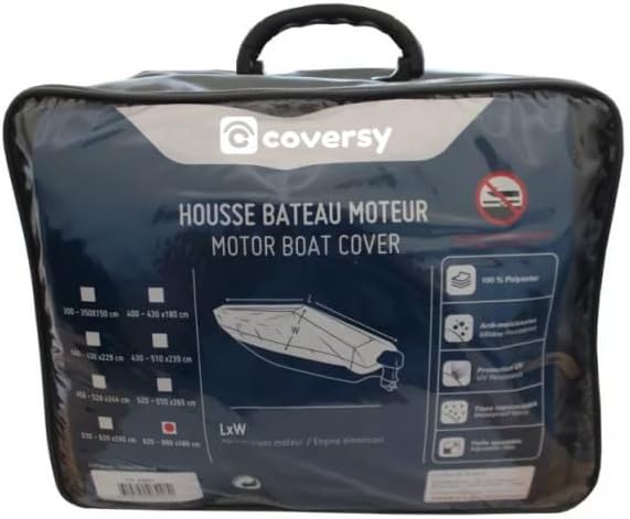 Orangemarine Motorboothülle 430-510 *239 cm grey, 430-510 *239 cm grey