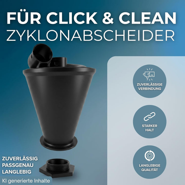 Staubsauger Vorabscheider passend für Bosch Click and Clean Zyklon Staubabsaugung Filter Abscheider