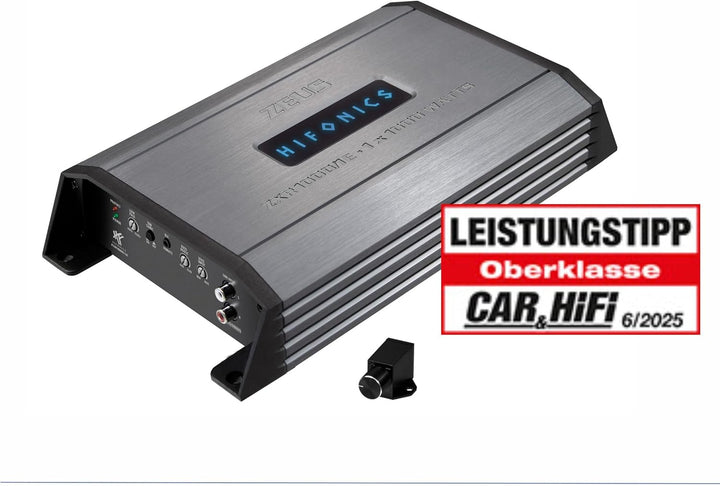 HiFonics ZXR1000/1E - 1-Kanal Class D Premium Digital Compact Verstärker mit 1000 Watt RMS | aus der