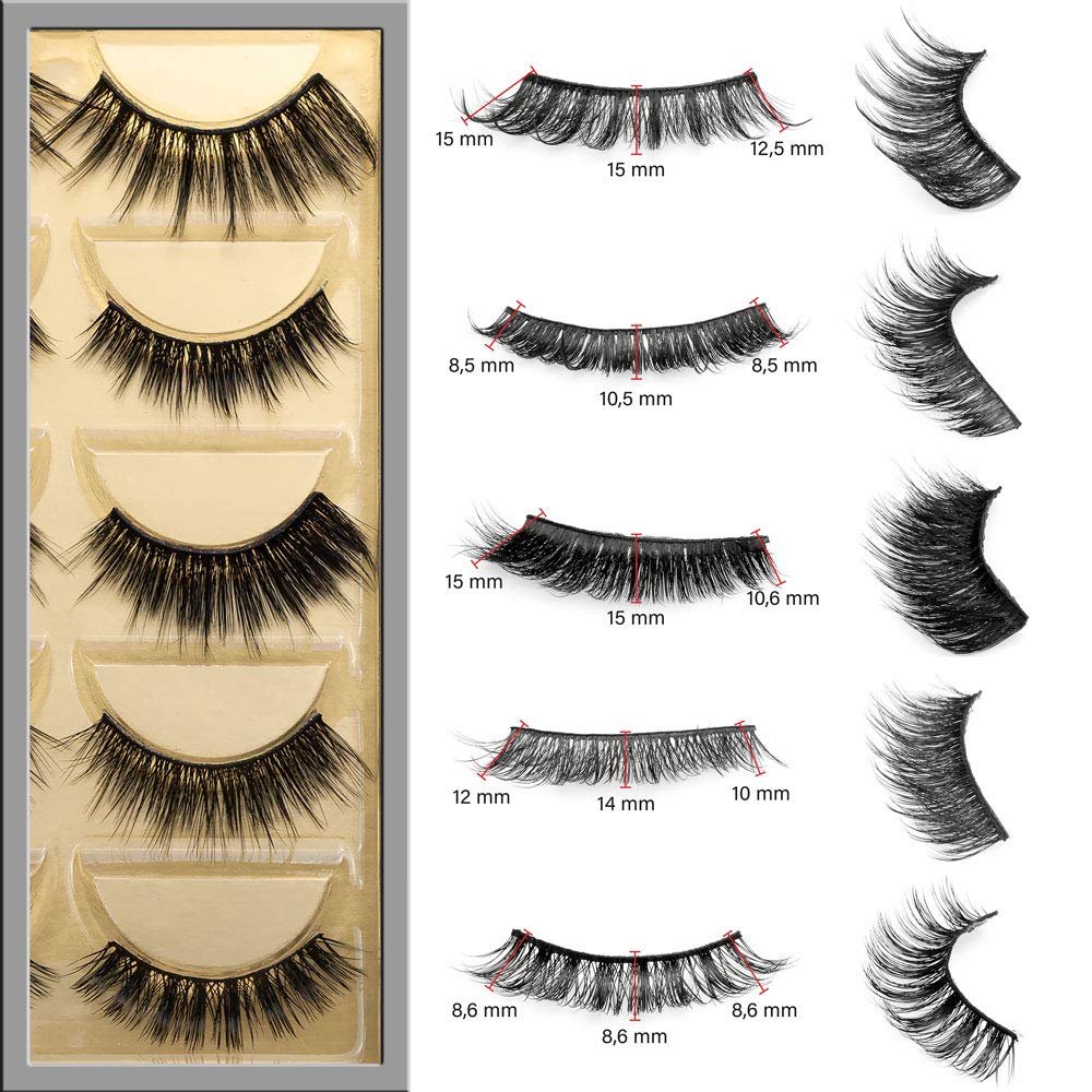 Quickstep Wimpern, Glamour-MIX-Set, Keine Magnete! Revolution im Lasheszeitalter. Bestsellerbox - SE