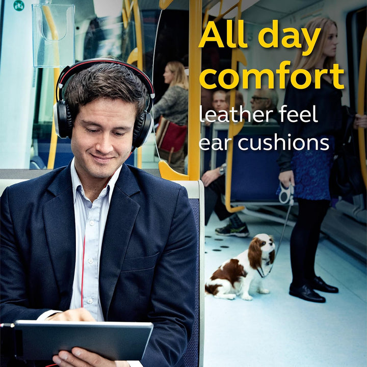 Jabra Evolve 80 MS Stereo Over-Ear Headset – Microsoft Teams zertifizierte Kopfhörer mit aktivem Noi