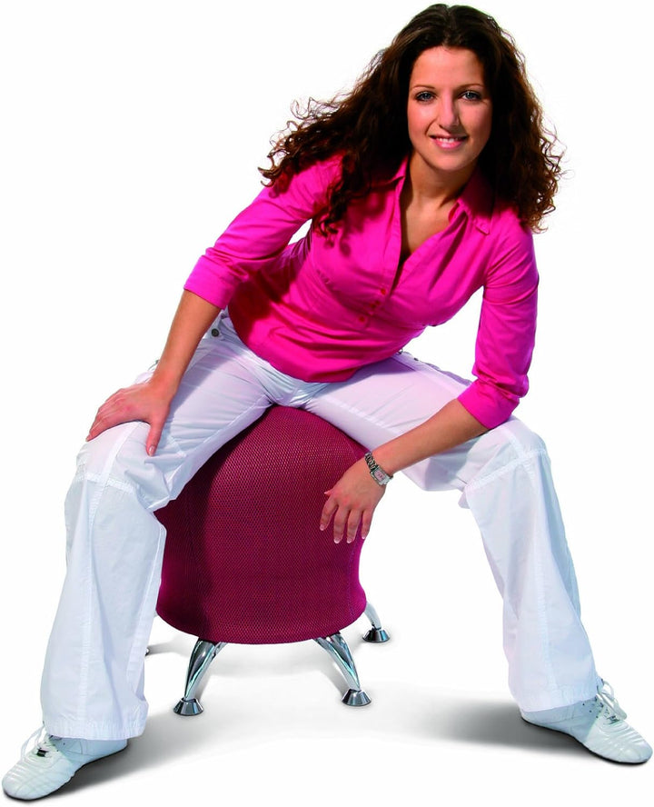 Topstar Sitness 5, Fitnesshocker mit Gymnastikball, Sitzalternative, pink Rosa, Rosa