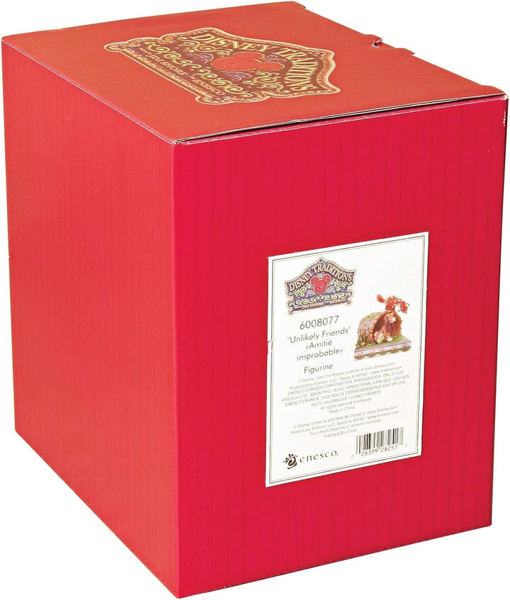 Jim Shore Disney Traditions Der Fuchs und der Hund ‚Unwahrscheinliche Freunde‘ Figurine One Size, On