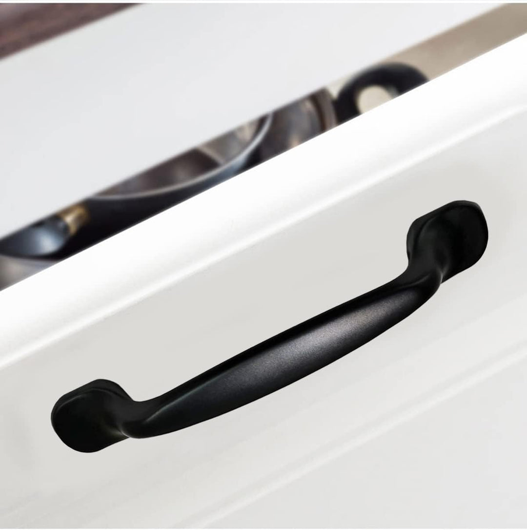 Qrity 20 Stück Lochabstand - 128MM Solide Material Aluminiumlegierung Möbel Griffen Kabinett Griffe