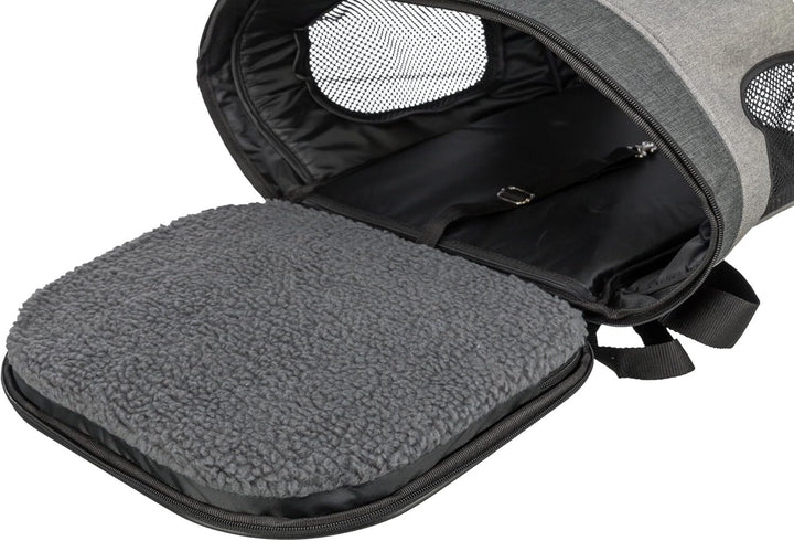Trixie 28944 Rucksack Timon, 34 × 44 × 30 cm, schwarz/grau, 1 Stück (1er, schwarz/grau