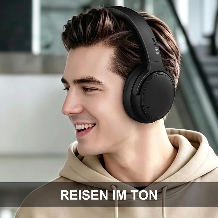 Srhythm NiceComfort 35 (2. Generation) Hybrid-Kopfhörer mit Geräuschunterdrückung, Bluetooth 6.0, 5