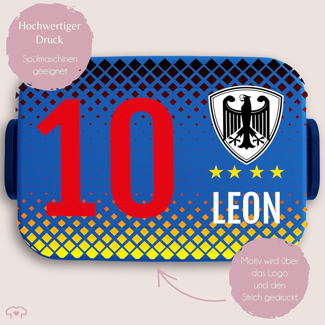 Kinder Bento Box Midi Lunchbox für Mepal Bentobox - Fussball - Deutschland Fussball Brotdose Germany