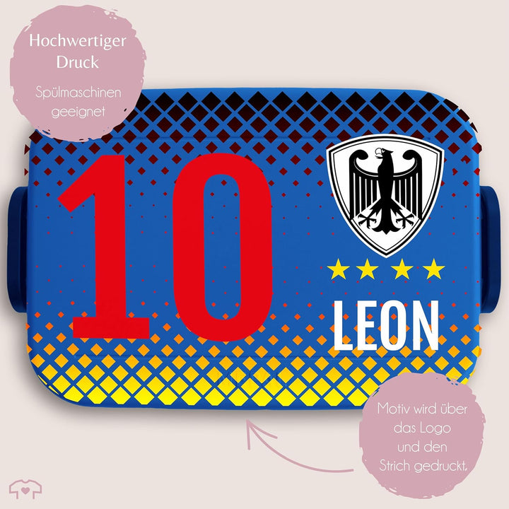 Kinder Bento Box Midi Lunchbox für Mepal Bentobox - Fussball - Deutschland Fussball Brotdose Germany