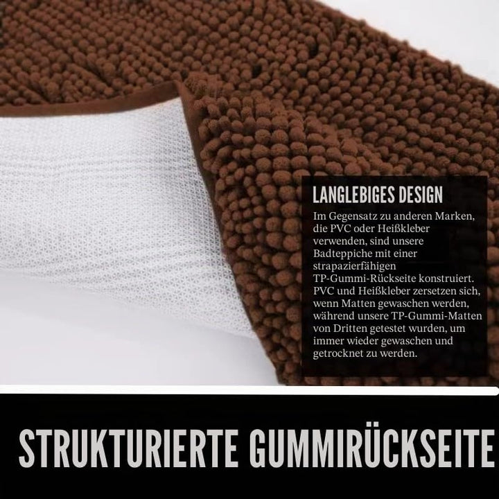 Saugfähige Chenille Fussmatte für den, rutschfeste Badematte, schlammiger Hund, waschbare Matte, sch