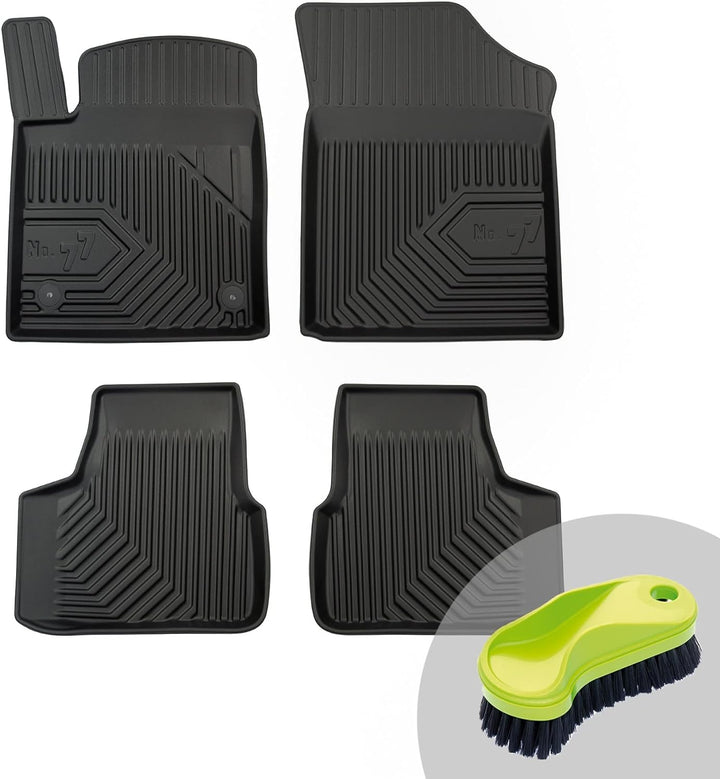 FROGUM No.77 Gummimatten Ganzjahresset von Auto Fussmatten Autofussmatten für SEAT MII 2011-2019, fü