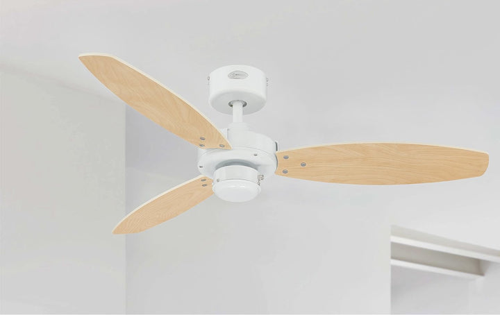 78261 Jet II, moderner 105 cm Deckenventilator von Westinghouse Lighting, Ausführung in Weiss