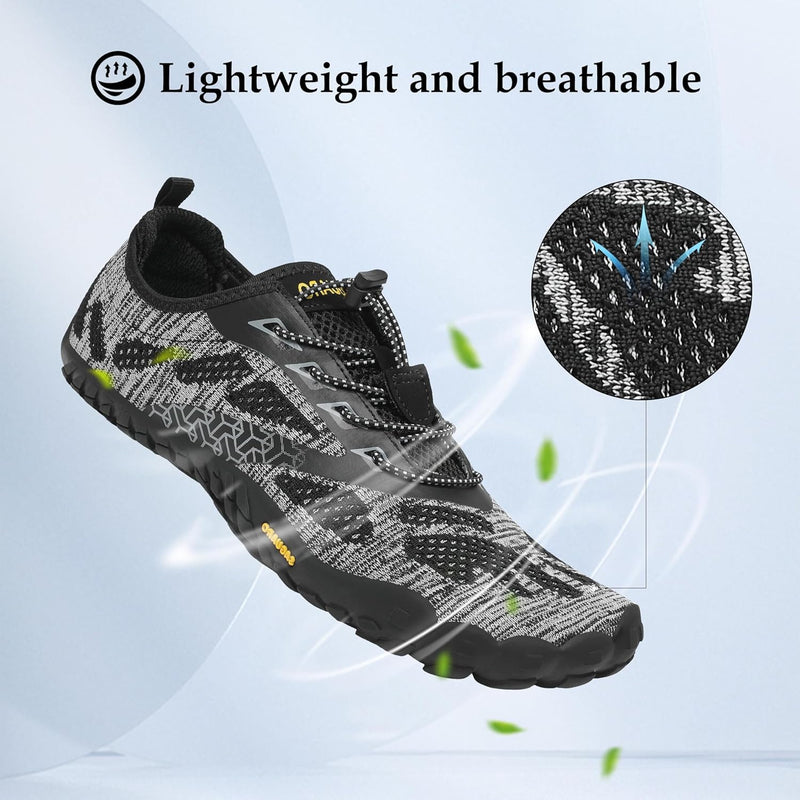 SAGUARO Barfussschuhe Herren Minimalistische Traillaufschuhe Damen Laufschuhe Outdoor Sport Fitnesss