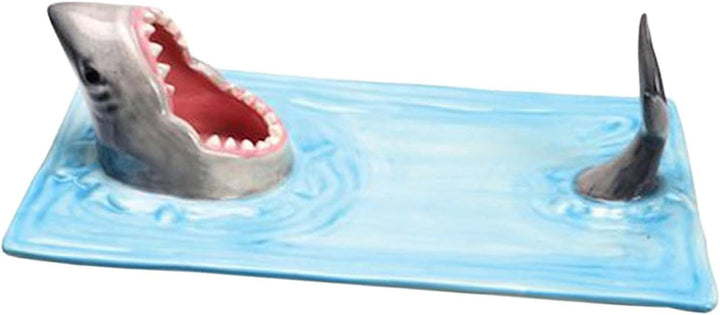 Shark Sushi Teller,Hai-Sushi-Teller,Keramik Sushi Teller,Haifisch Form Rechteck Shark Sushi Platte,R