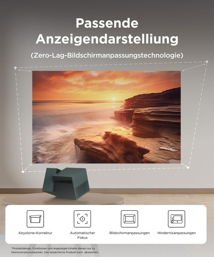TCL PlayCube 1080P Full-HD DLP-Projektor, Tragbarer GTV-Projektor mit Netflix-Zertifizierung, 750 IS