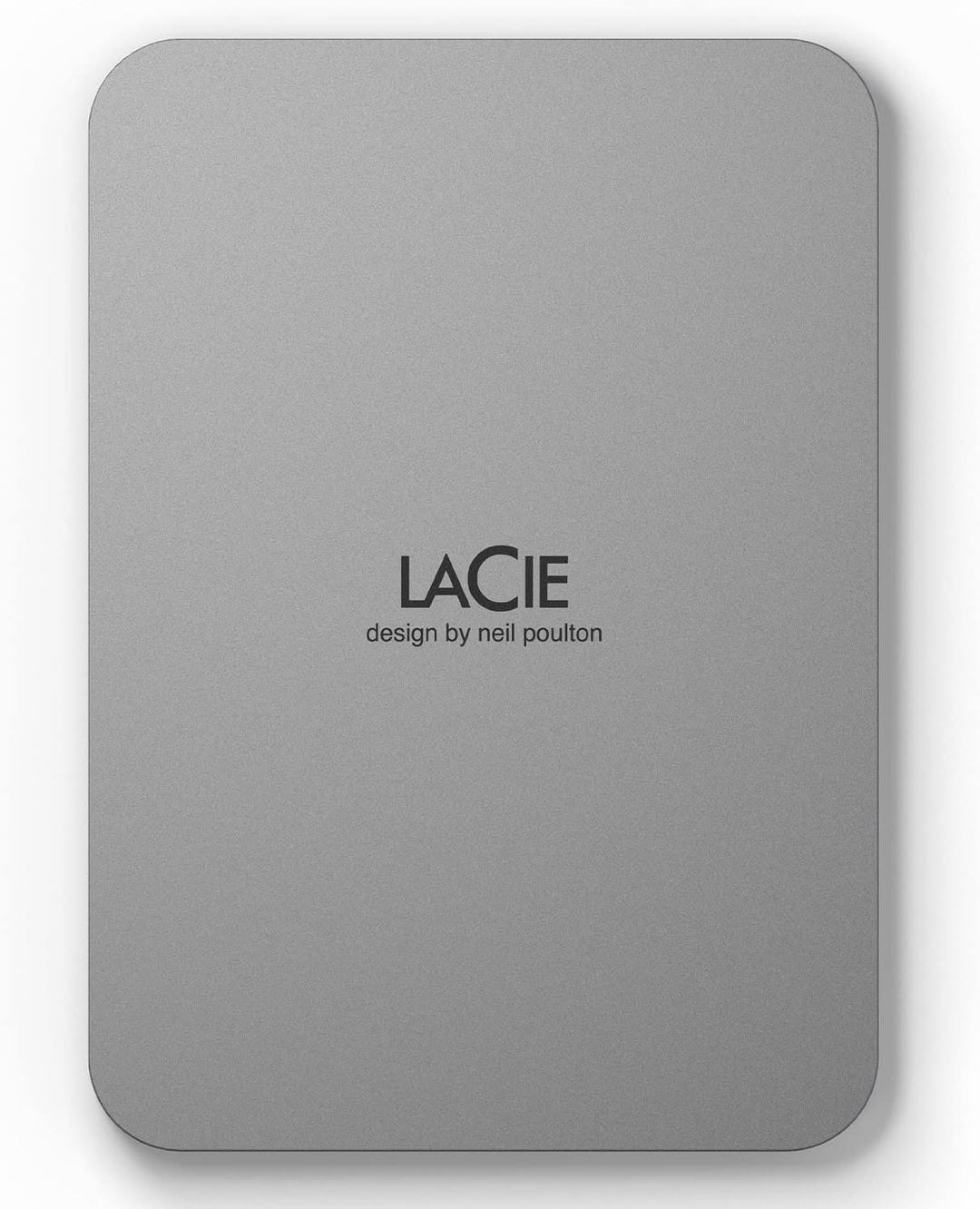 LaCie MOBILE DRIVE V2 Moon 4TB tragbare externe Festplatte, 2.5 Zoll, Mac & PC, silber, inkl. 2 Jahr