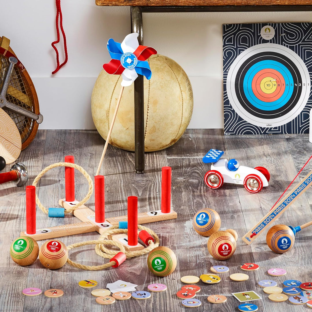 Vilac 240400 Special Edition für die Olympischen Spiele 2024-Bocciespiel-Offizieller Partner-Kinders