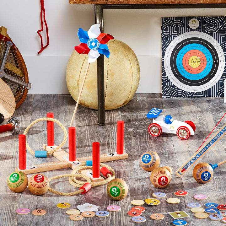 Vilac 240400 Special Edition für die Olympischen Spiele 2024-Bocciespiel-Offizieller Partner-Kinders