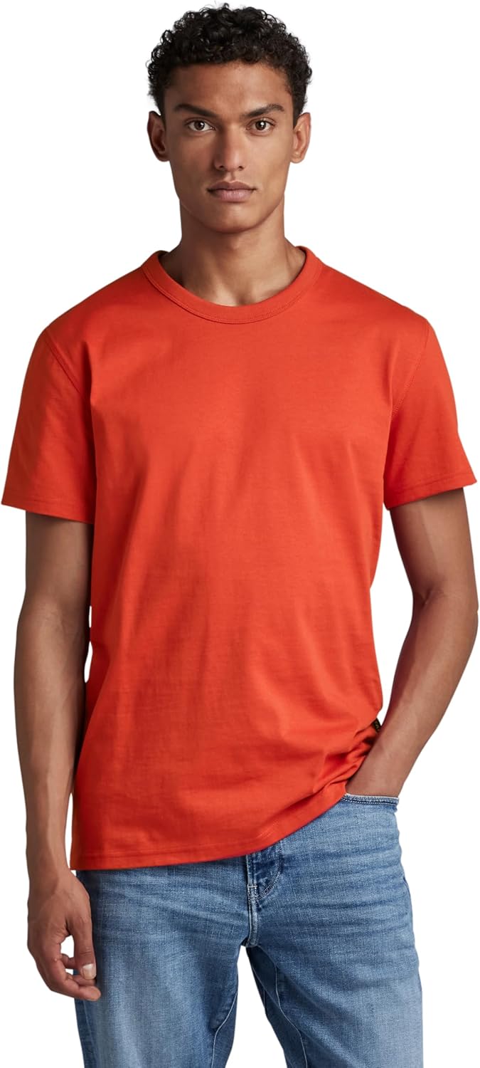 G-STAR Herren Premium Base R T T-Shirts L Rot (Acid Red D22722-c336-a911), L Rot (Acid Red D22722-c3