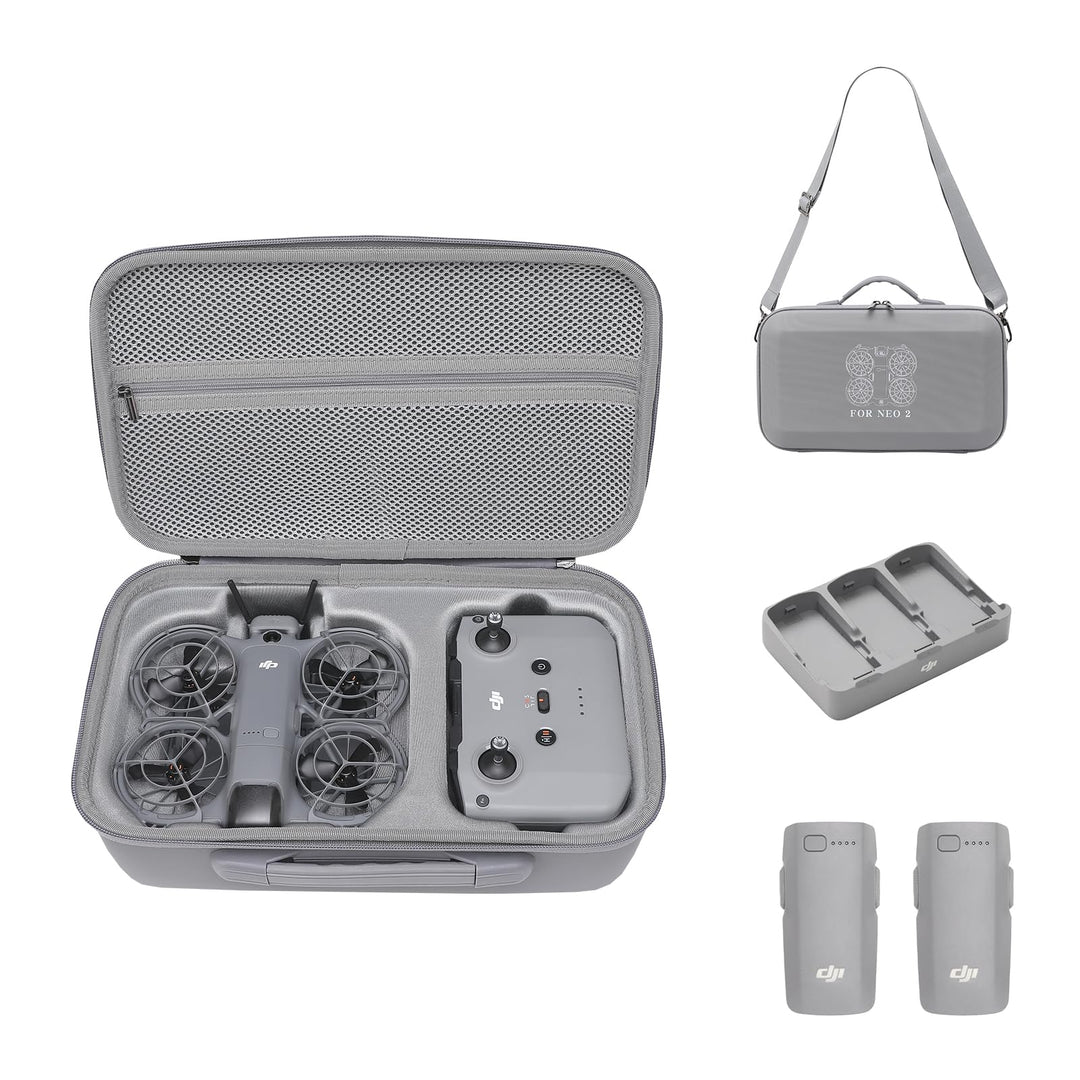Tasche DJI Neo 2 Fly More Combo Tragetasche Neo2 Case Schutztasche für DJI RC-N3 und Akkus Drohne Zu