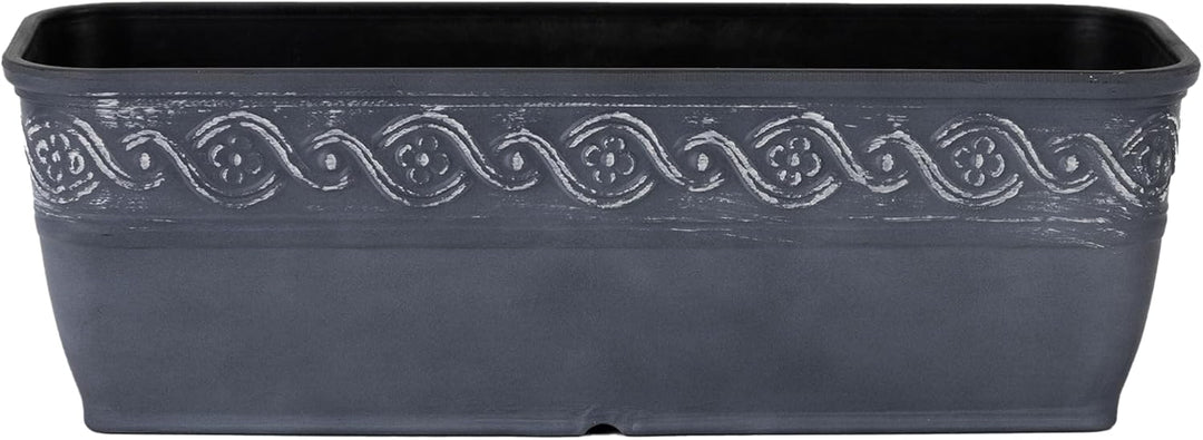Classic Home and Garden 9418D-515 Korinthian Collection Pflanzgefäss, 45,7 cm Trog, Storm 18" Trough